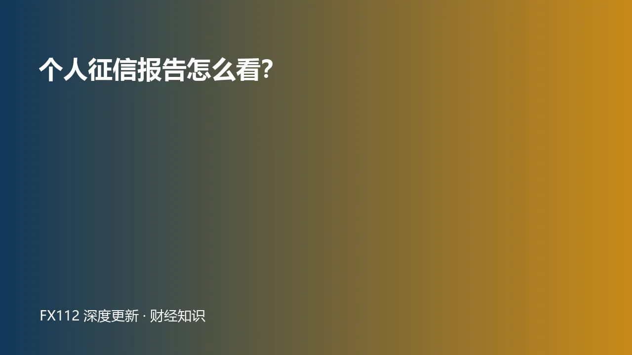 个人征信报告账户状态逾期记录与查询记录解读图